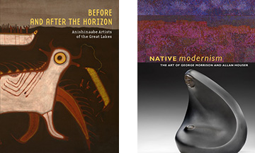 These exhibit catalog published by NMAI feature writing on George Morrison by Gerald Vizenor. 